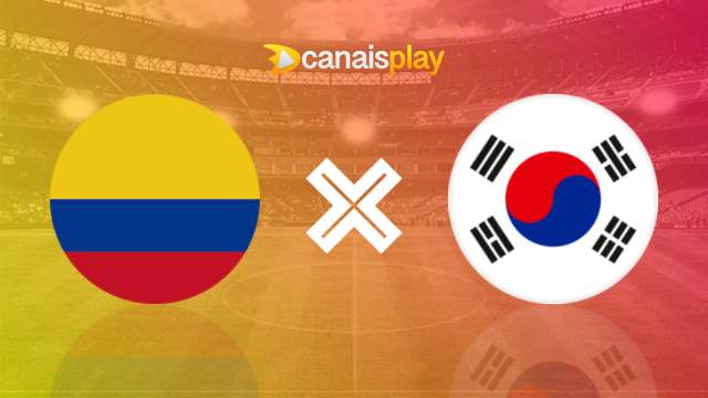 Assistir Colômbia x Coreia do Sul ao vivo grátis 24/07/2023 